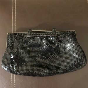 Black evening clutch purse